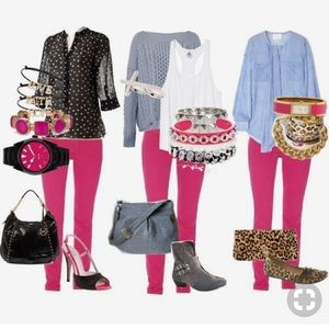 🤑 5/$25! Hot pink skinny jeans!